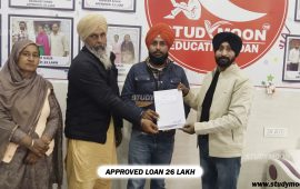 Education loan for UK ₹25 Lakh study loan success story Study abroad loan for Indian students UK student visa financial requirements Collateral-free education loan